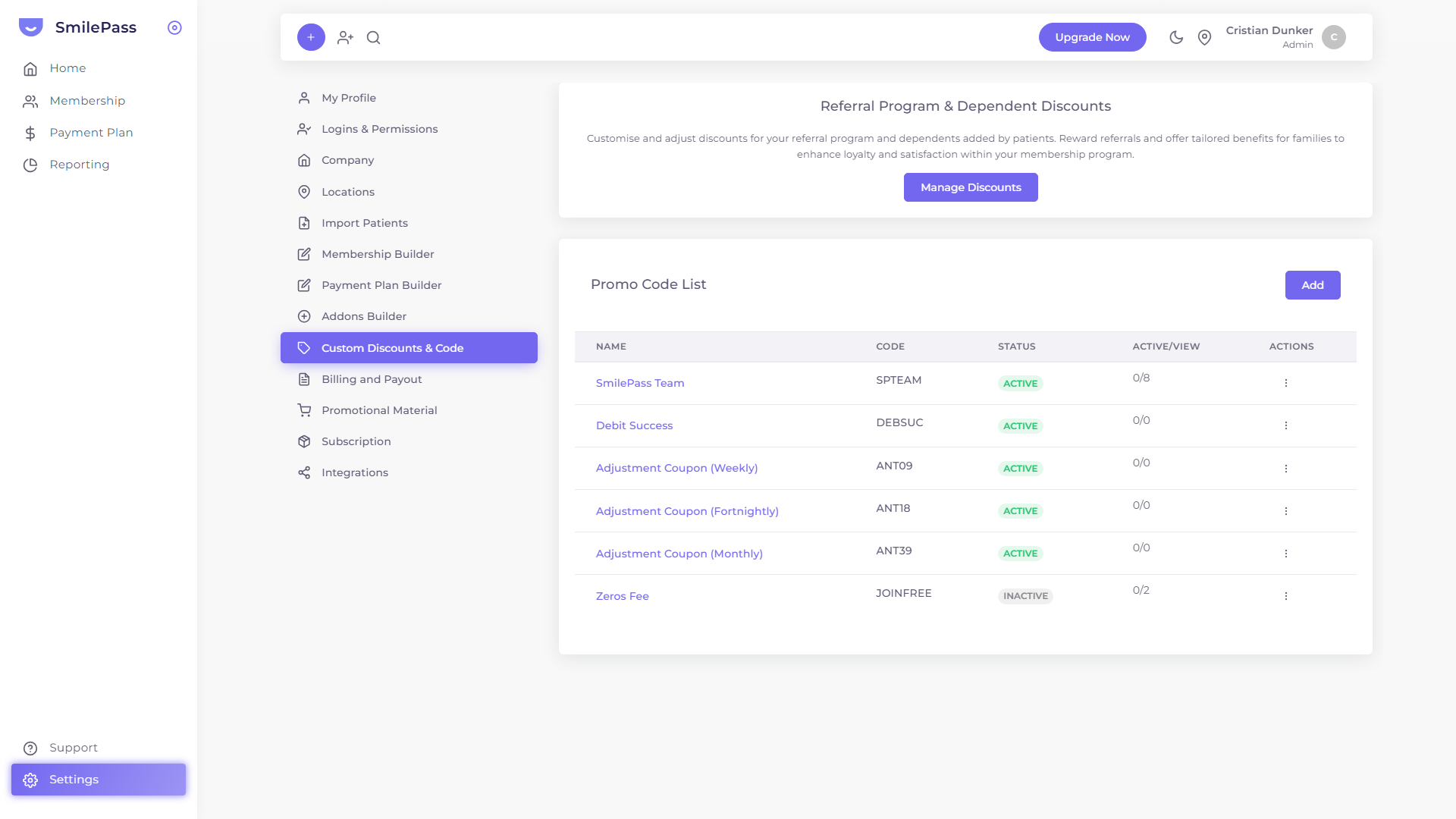 Open Manage Discounts