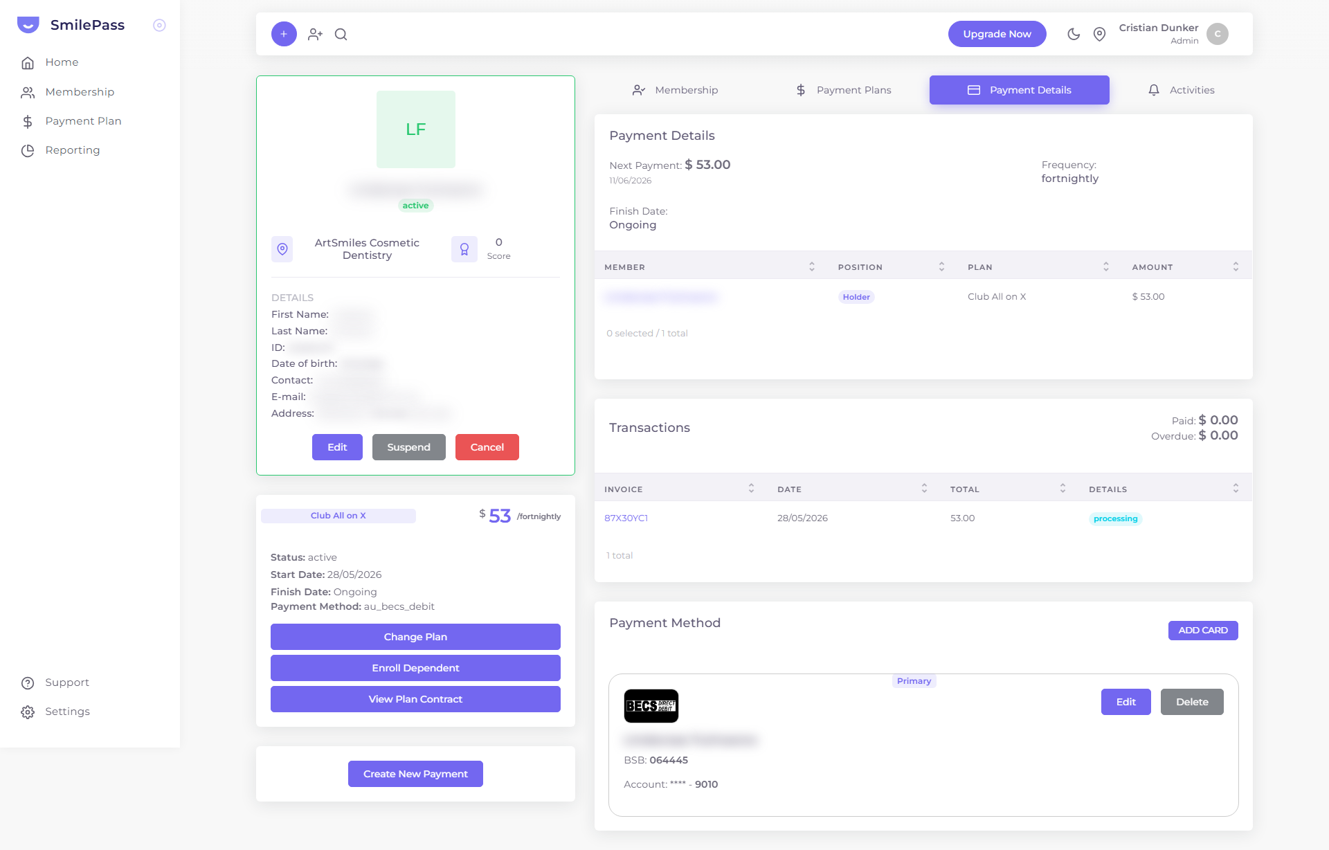 Find invoices in Transactions